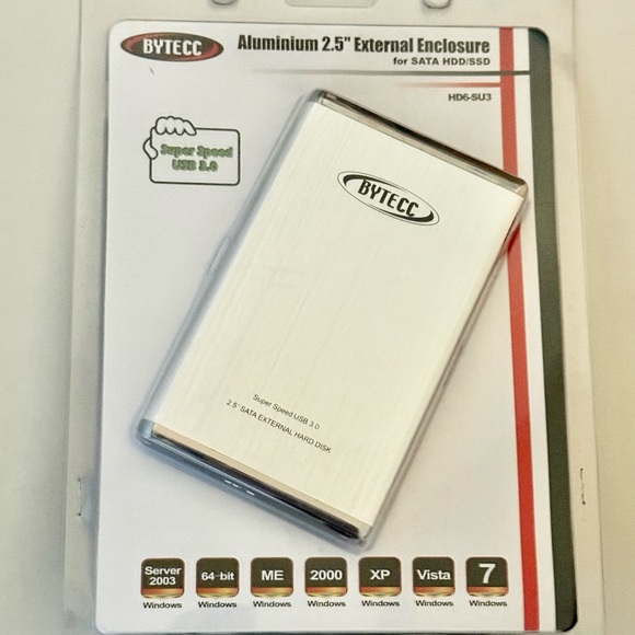 BYTECC Aluminum 2.5" External Enclosure - Picture 1 of 2